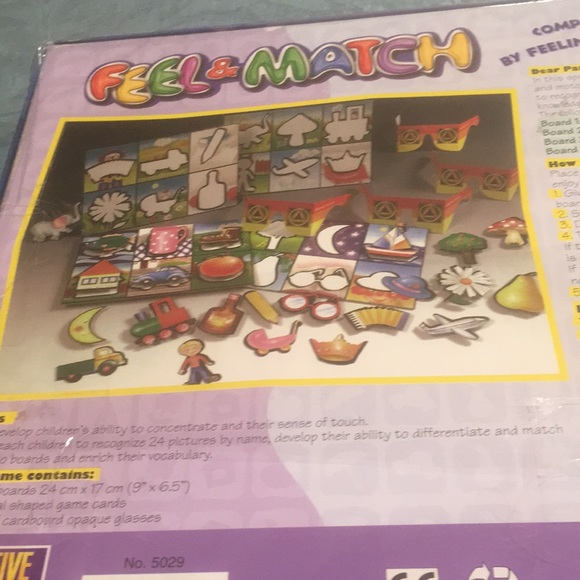 Feel & Match Game A special Lotto Game very RARE Complete hand feel Shape Game - Picture 6 of 8